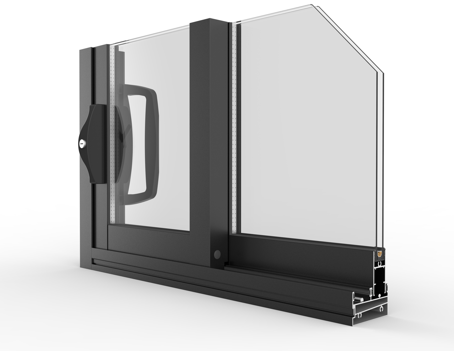 GL Classic 100 x 50 Frame Sliding Door 2410W x2100H Right open Stock