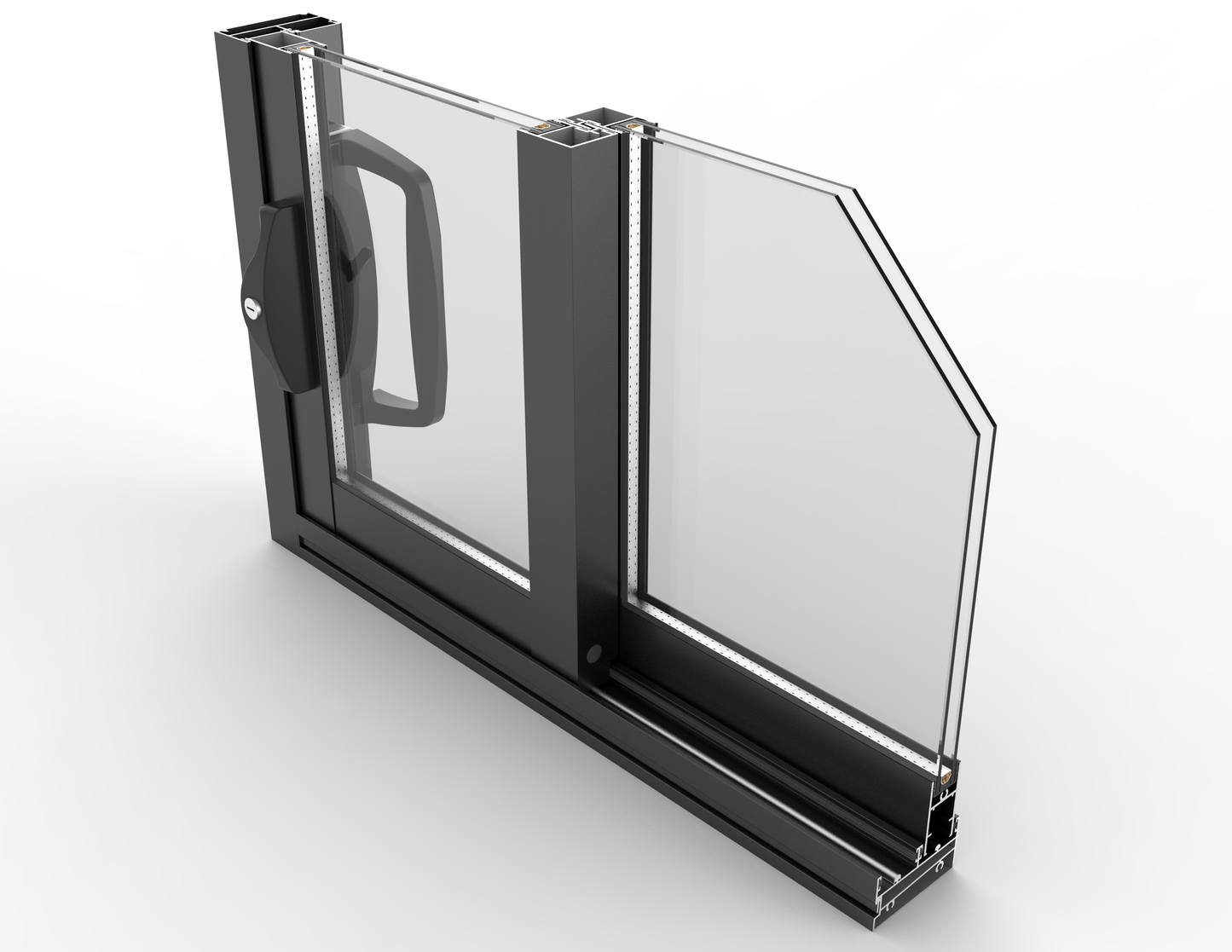 GL Classic 100 x 50 Frame Sliding Door 2410W x2100H Right open Stock