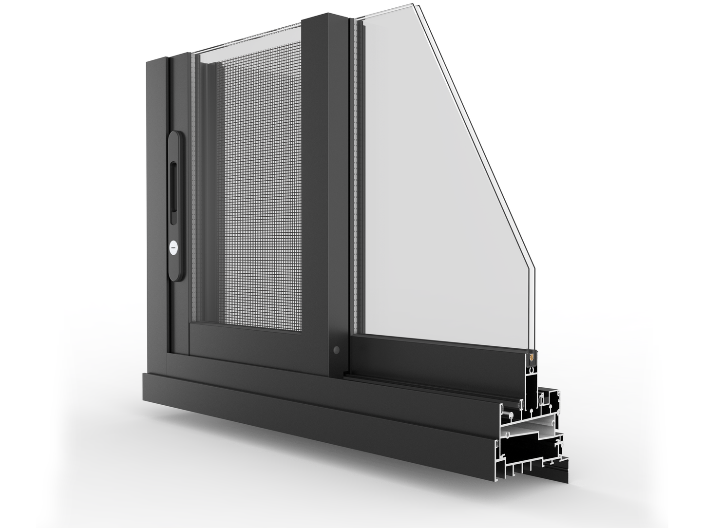 GL Classic 100 x 50 Frame Sliding Door 2410W x2100H Lift open