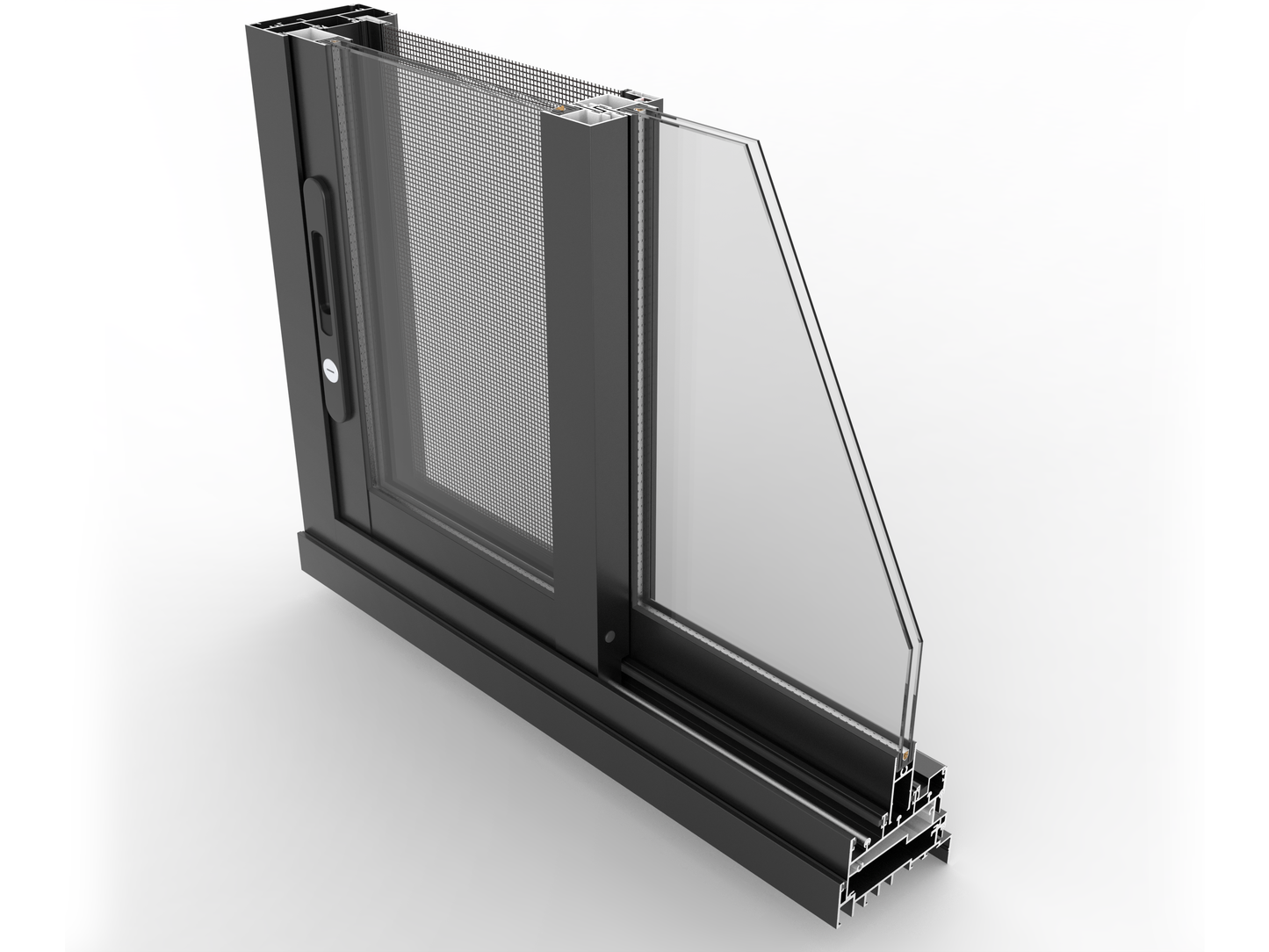 GL Classic 100 x 50 Frame Sliding Door 2410W x2100H Lift open