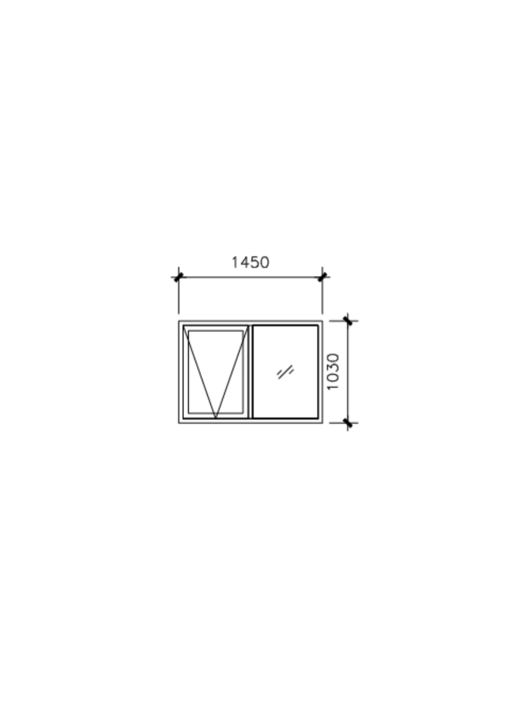 GL Classic 76 x 35 Frame Awning Window 1450W×1030H