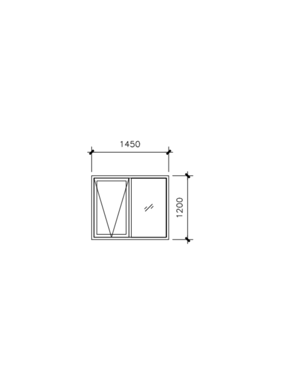 GL Classic 76 x 35 Frame Awning Window 1450W×1200H