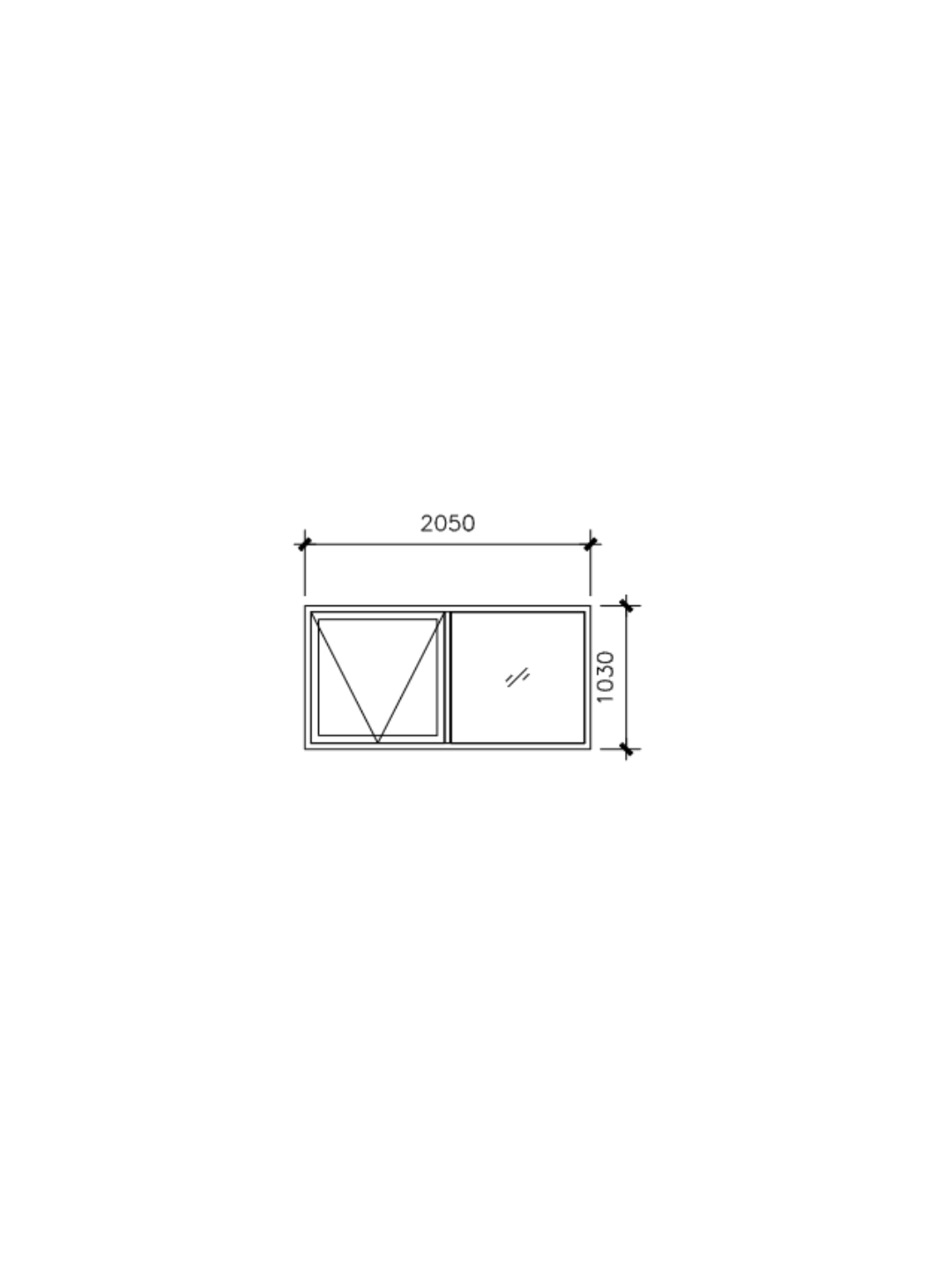 GL Classic 76 x 35 Frame Awning Window 2050W×1030H
