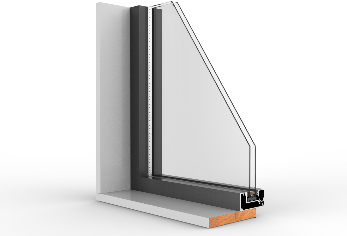 GL Classic 100 x 35 Frame Fixed Window 850W×1030H